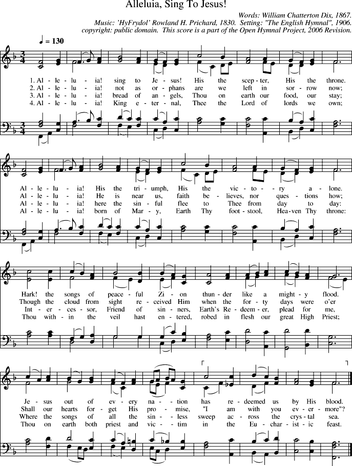 GIF Image of Alleluia Sing To Jesus-Hyfrydol