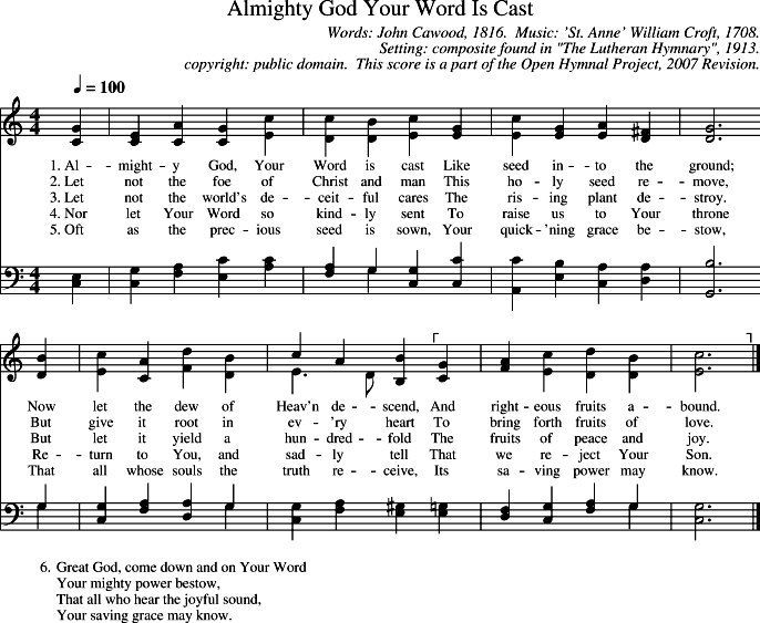 GIF Image of Almighty God Your Word Is Cast-St Anne
