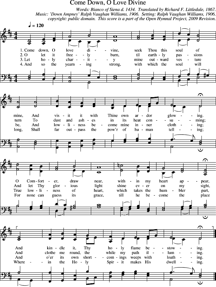 GIF Image of Come Down O Love Divine-Down Ampney