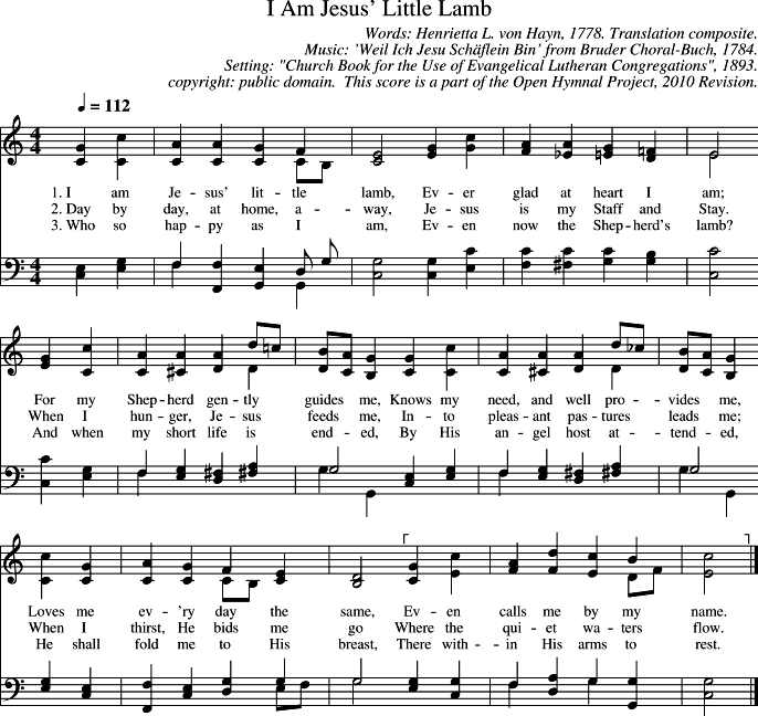 GIF Image of I Am Jesus Little Lamb-Weil Ich Jesu Schaflein Bin