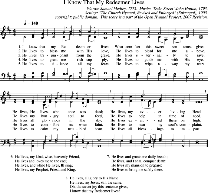 GIF Image of I Know That My Redeemer Lives-Duke Street