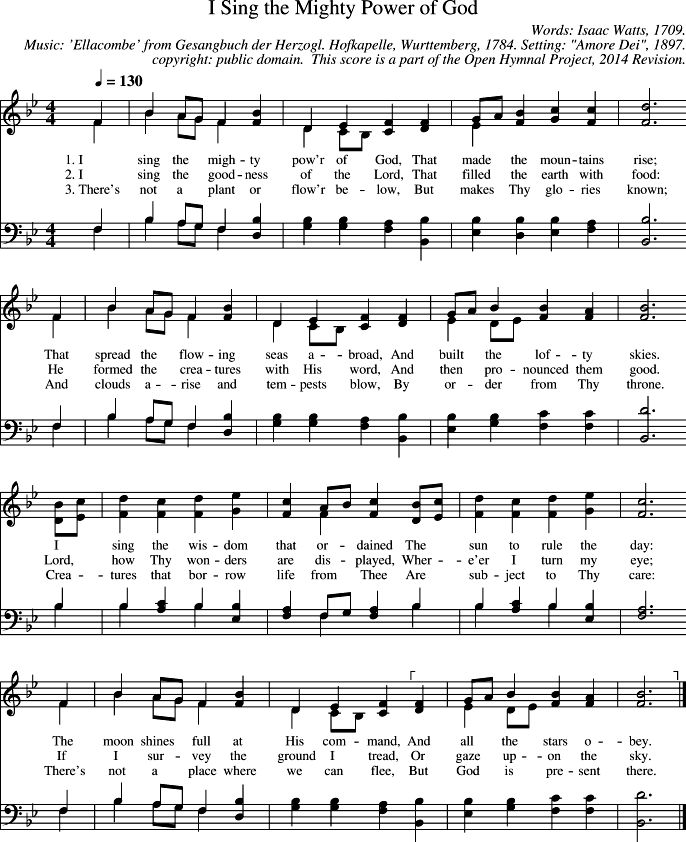 GIF Image of I Sing The Mighty Power Of God-Ellacombe