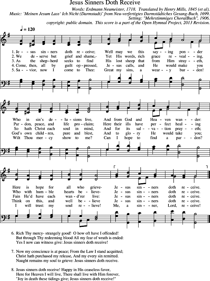GIF Image of Jesus Sinners Doth Receive-Meinen Jesum Lass Ich Nicht Darmstadt