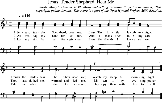 GIF Image of Jesus Tender Shepard Hear Me-Evening Prayer