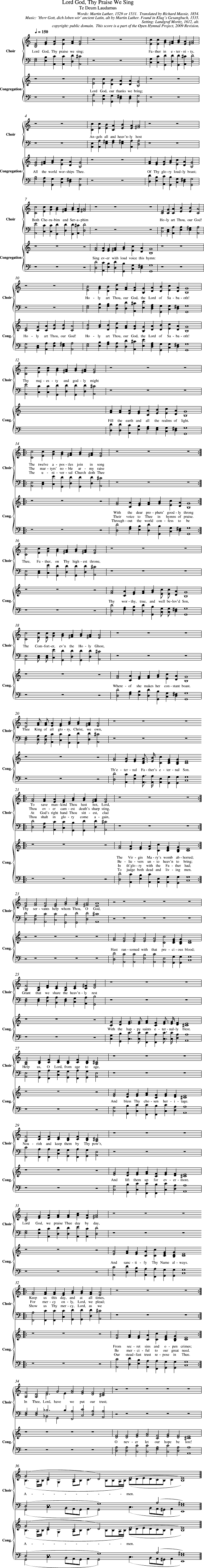 GIF Image of Lord God Thy Praise We Sing-Herr Gott Dich Loben Wir