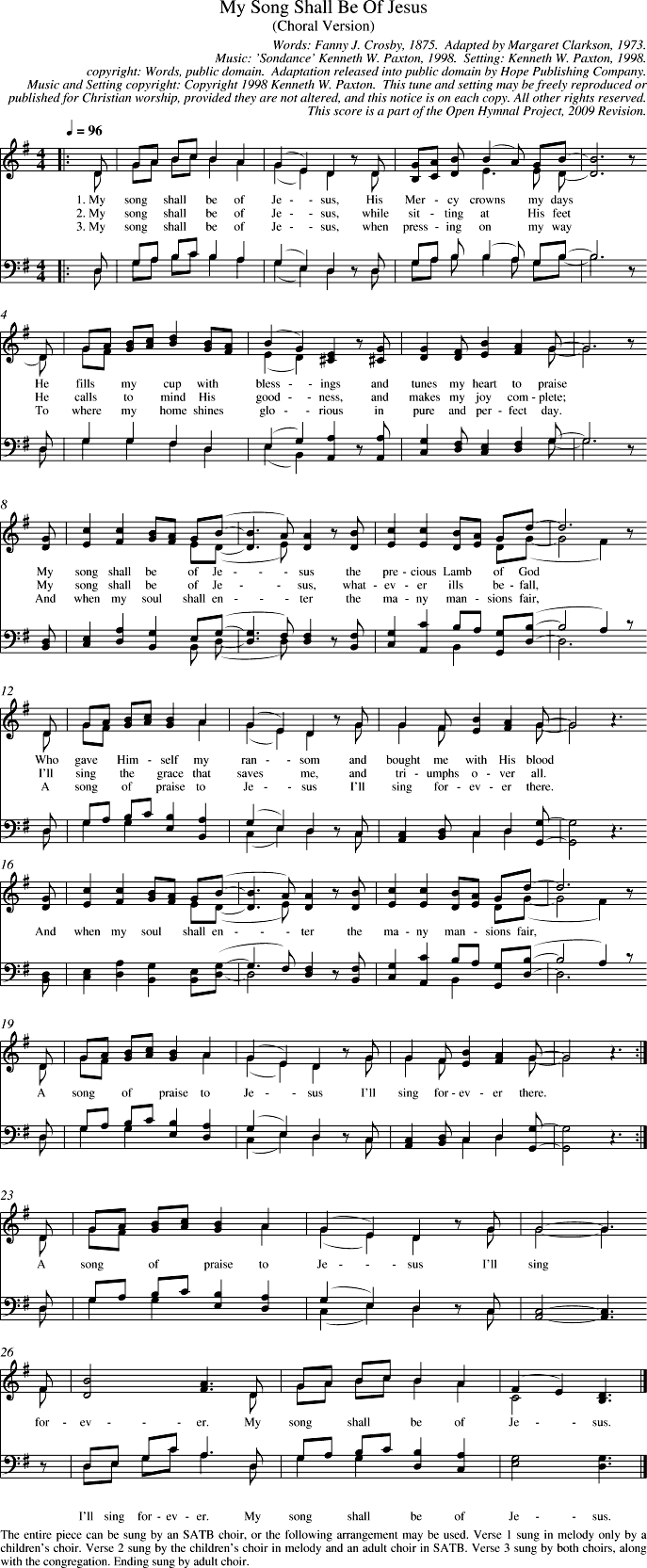 GIF Image of My Song Shall Be Of Jesus-Sondance-Choral