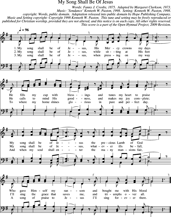GIF Image of My Song Shall Be Of Jesus-Sondance