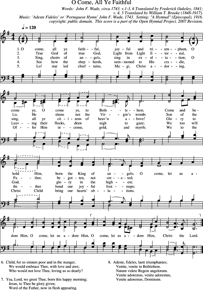 GIF Image of O Come All Ye Faithful-Adeste Fideles-Portugese Hymn