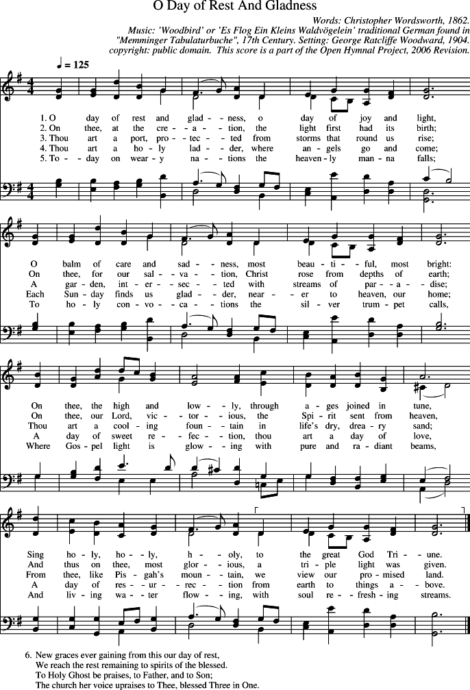 GIF Image of O Day Of Rest And Gladness-Woodbird