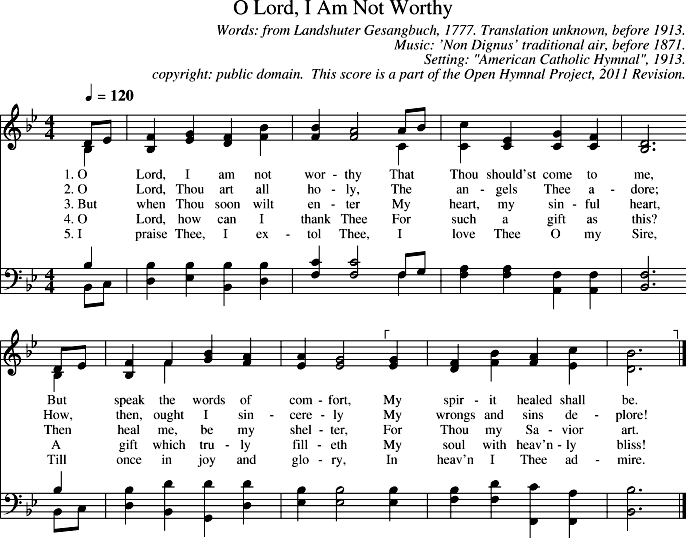 GIF Image of O Lord I Am Not Worthy-O Lord I Am Not Worthy
