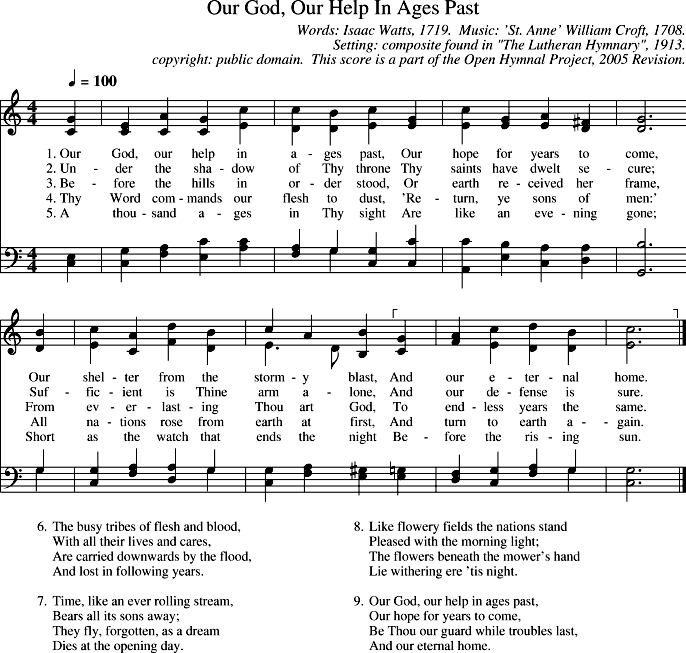 GIF Image of Our God Our Help In Ages Past-St Anne