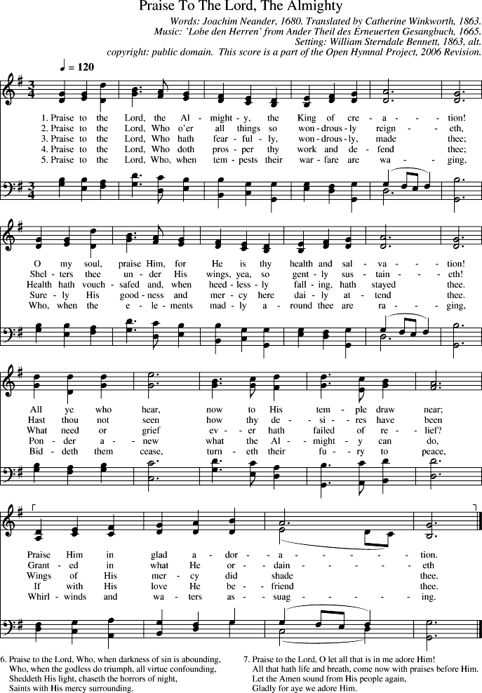GIF Image of Praise To The Lord The Almighty-Lobe Den Herren