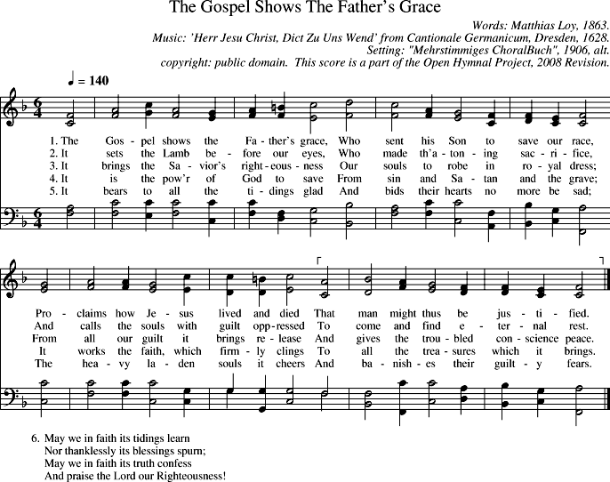 GIF Image of The Gospel Shows The Fathers Grace-Herr Jesu Christ Dich Zu Uns Wend