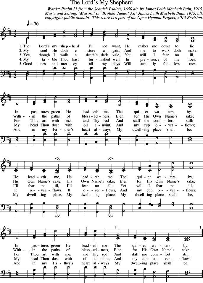 GIF Image of The Lords My Shepherd-Marosa-Brother James Air