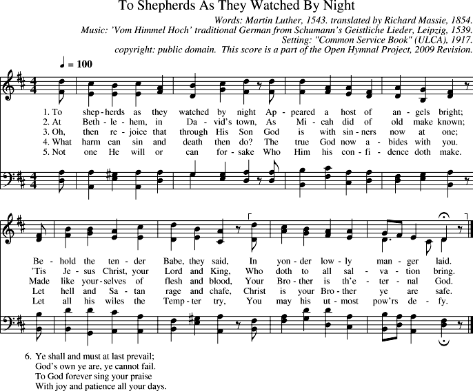 GIF Image of To Shepherds As They Watched By Night-Vom Himmel Hoch