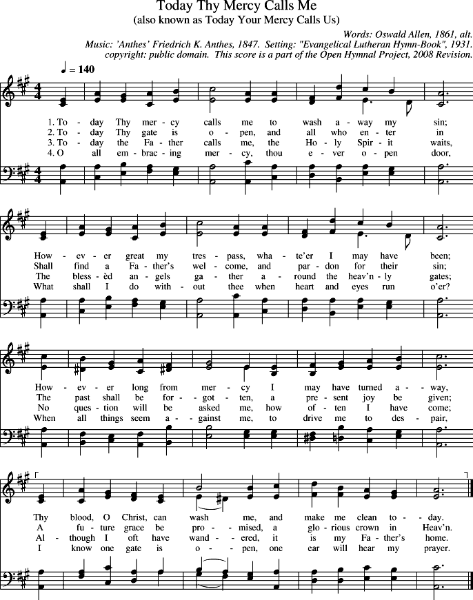 GIF Image of Today Thy Mercy Calls Me-Anthes